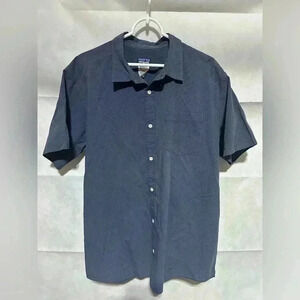 Patagonia Shirt Men’s XL Blue Stripe Organic Cotton Outdoor Pocket Button Down